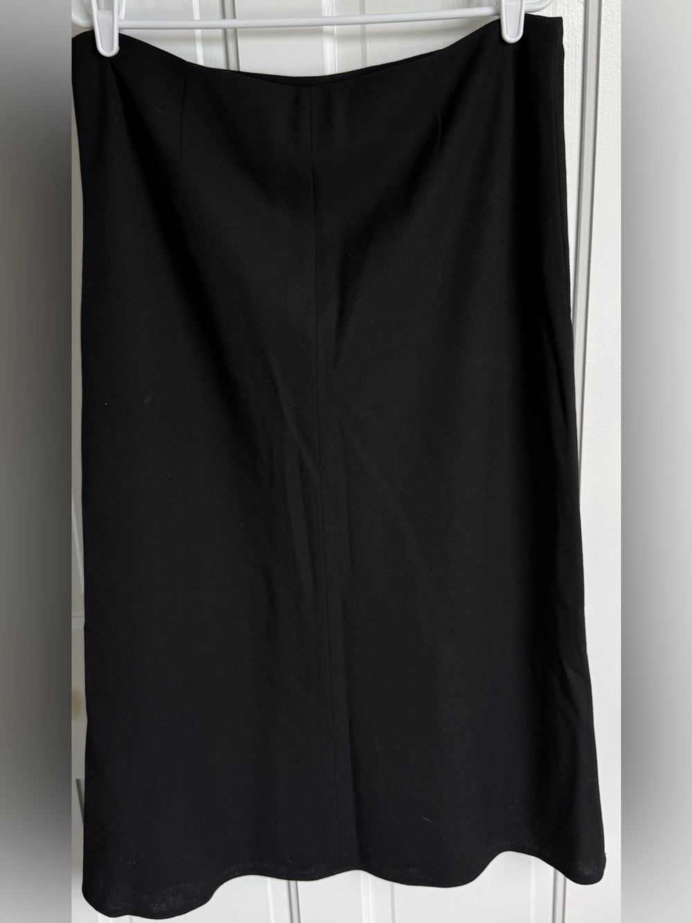 Lauren Ralph Lauren Black Wool Blend A-Line Midi Skirt Size 16 - Picture 7 of 7